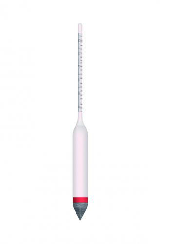 Density hydrometer, GECO Gering, wo. thermometer, 1.700 - 1.800 g/cm³