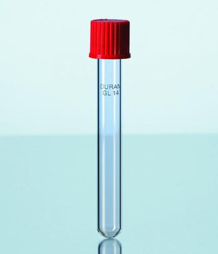 Culture tubes, Duran, with scr ew cap, Dia. 16 mm,