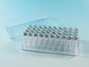 Storage case, PP, for 50 culture tubes 35x12 mm