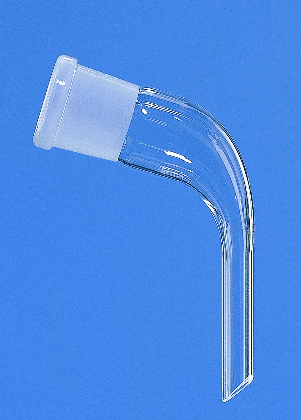 Delivery adapter, bent, socket NS 14/23, 65 mm