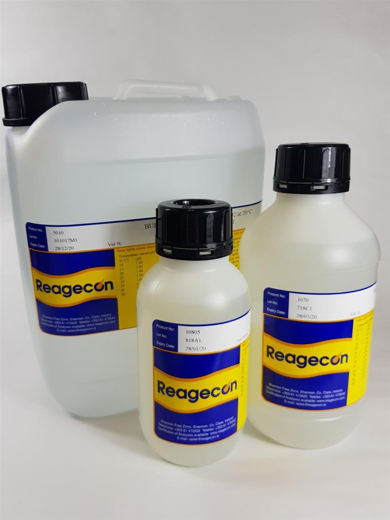 Buffer, Reagecon, pH 7,00 ± 0,01, 20 °C, clear, 500 mL