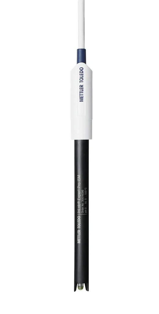 pH electrode, Mettler-Toledo InLab Expert Pro-ISM, plastic, gel, NTC, BNC/RCA 1,2 m