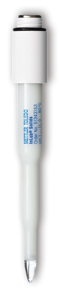 pH electrode w. spear tip, Mettler-Toledo InLab Solids, glass, gel, S7 wo. cable