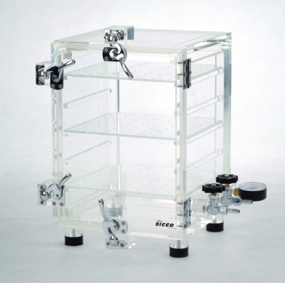 [9042003] Desiccator, Vacuum 2 Type 1000, PMMA, 260x250x360 mm, 25 liter