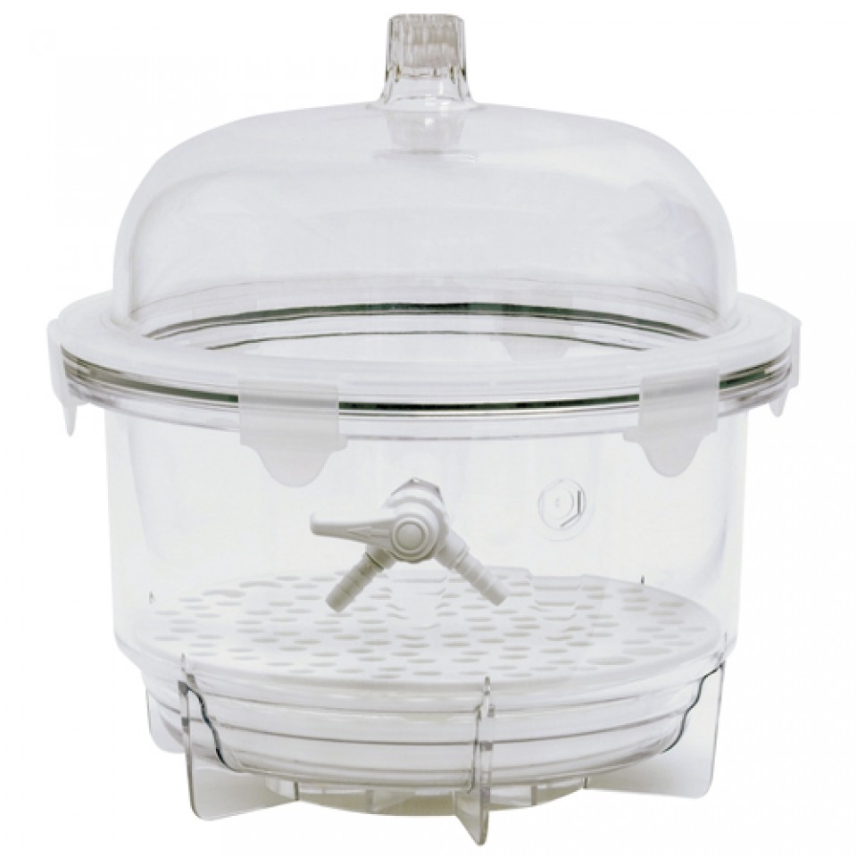 LLG-Vacuum desiccator VDR-25, round PC, Ø 308x325m