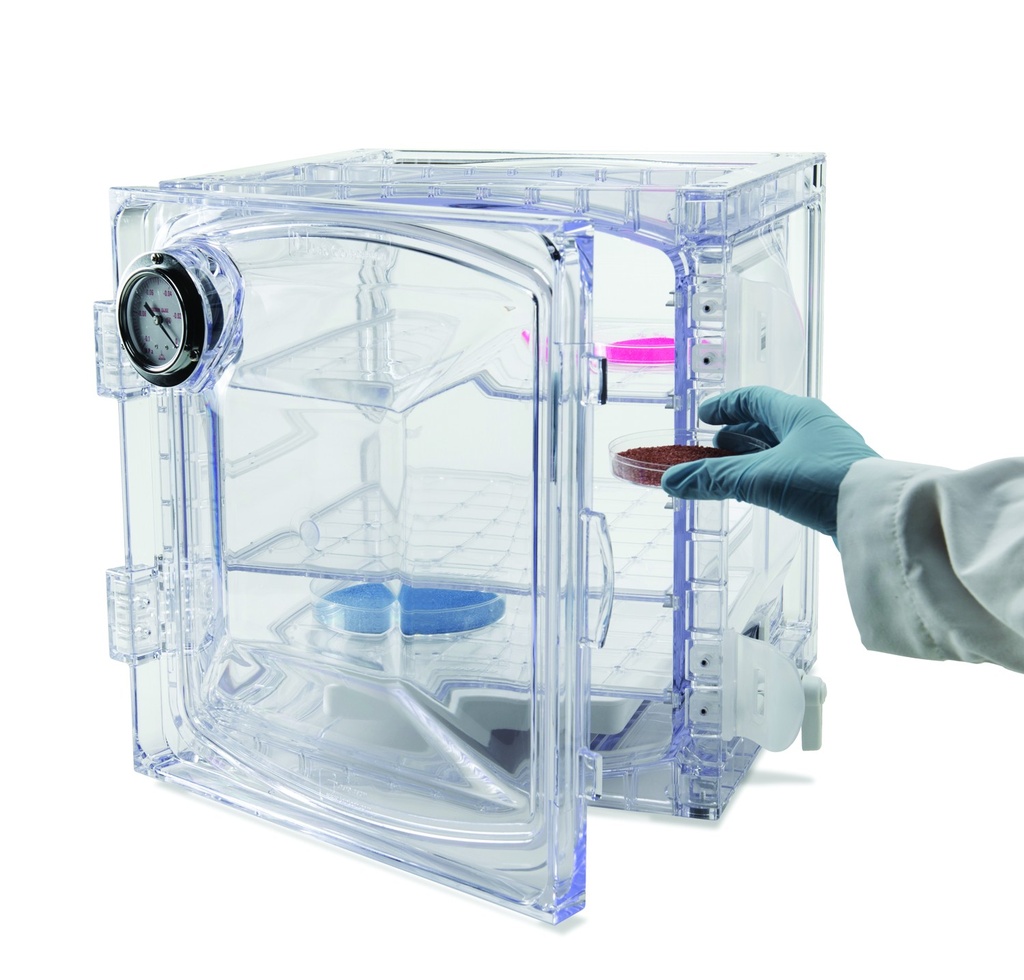 LLG-Vacuum desiccator, cubic PC, 420x397x381mm