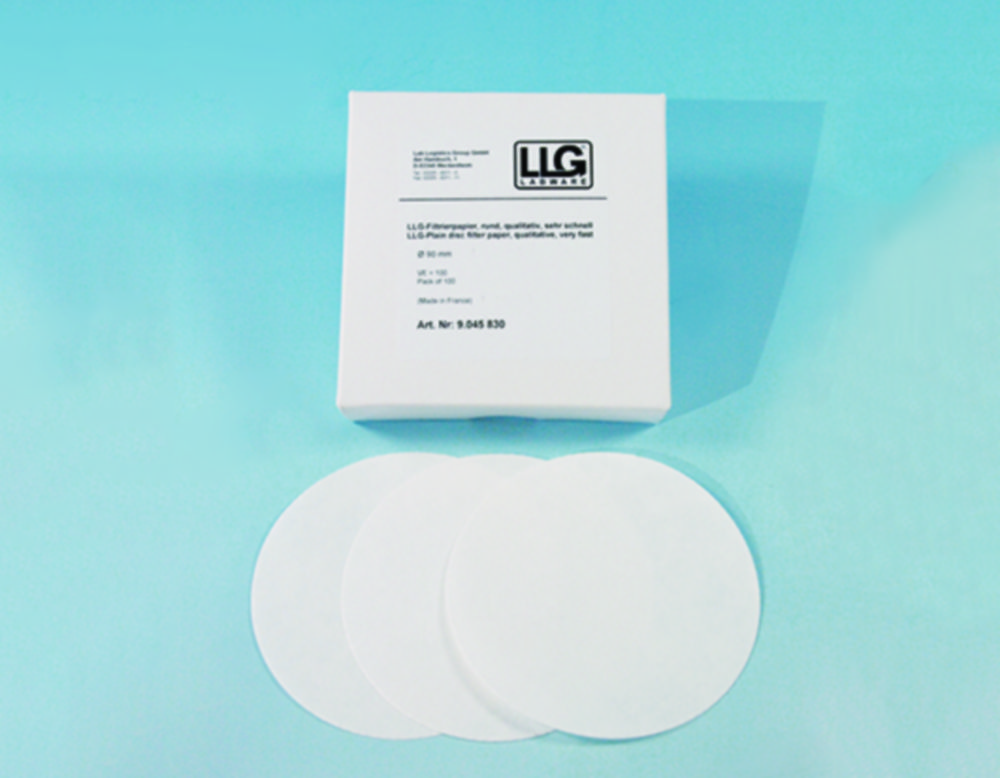 Filter circles, LLG, qualitative, very fast, Ø110 mm, 15-20 µm, 100 pcs