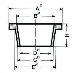 Filter rings, Ø A 56 mm, Ø B 4 0 mm, Ø C 42 mm, Ø