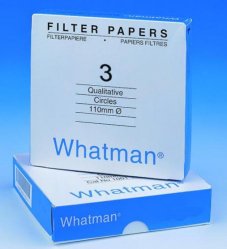 Filter circles, Whatman, kvalitativt, Grade 3, Ø110 mm, 6 µm, 100 pcs