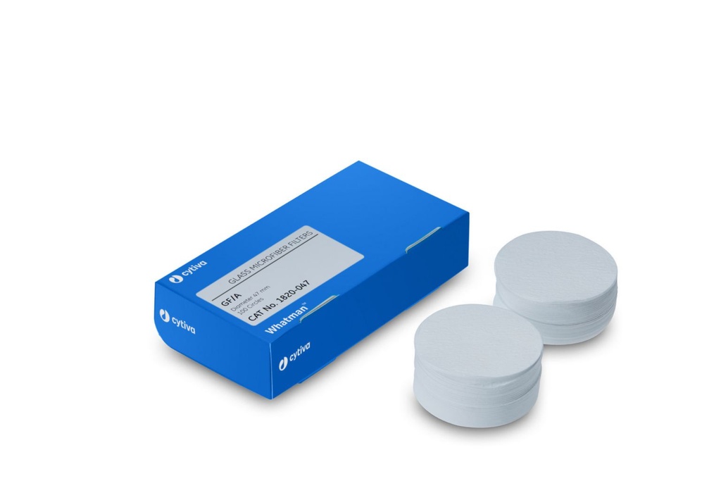 Filter circles, glass microfiber, Whatman, Grade GF/A, Ø70 mm, 1,6 µm, 100 pcs