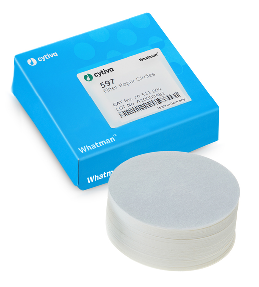Filter circles, Whatman, qualitative, Grade 597, Ø125 mm, 4-7 µm, 100 pcs