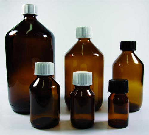 Packing bottle, 50 ml, light brown glass