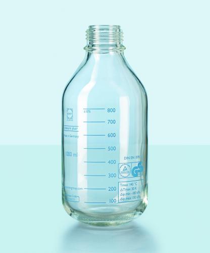Laboratory bottle 500 ml, clear Pressure Plus, GL45