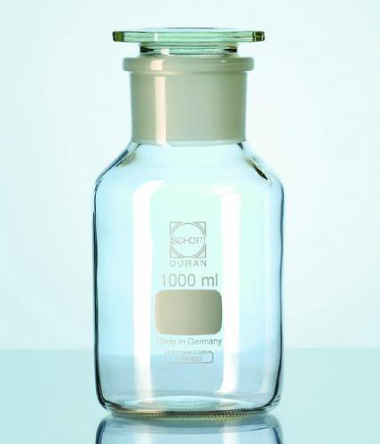 [9071854] Reagent bottles, wide mouth, g lass stoppered, Dur