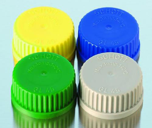 Screw cap PPN GL 45, grey with lip seal
