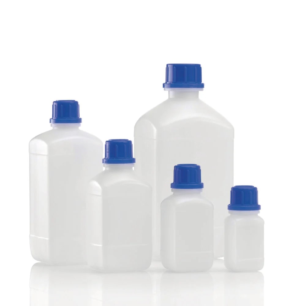 [9072851] Square shape reagent bottles, HDPE, narrow neck,