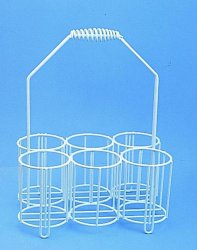 Bottle carriers, PE-coated wir e, For bottles 8 x