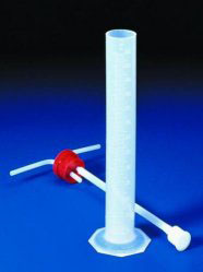 [9110290] Gas washing bottles, PP, with 250ml graduated cyl