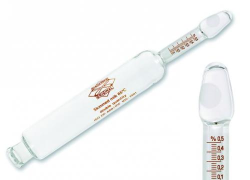 Skim milk butyrometer "Siegfeld", 43.5ml ±0.5ml
