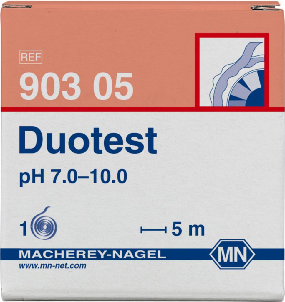 pH indicator paper, Macherey-Nagel Duotest, pH 7 - 10, 5 m