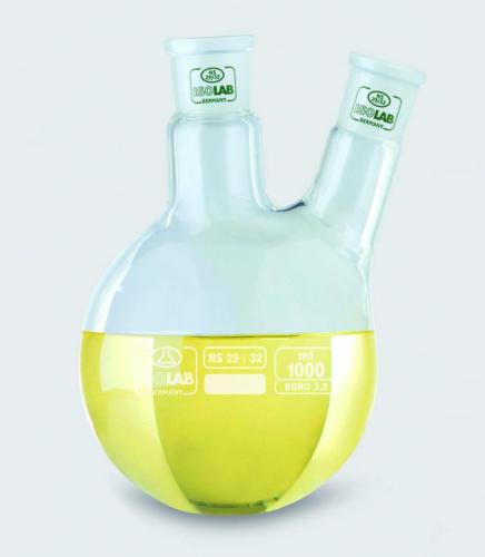 Two-neck round flask 50 ml CN NS14/23, SN NS14/23