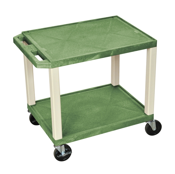 [9148208] Laboratory trolleys WT 26 green,2 trays,46x61x66cm
