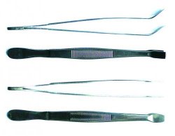 LLG forceps for cover slips, Kühne, straight, 145
