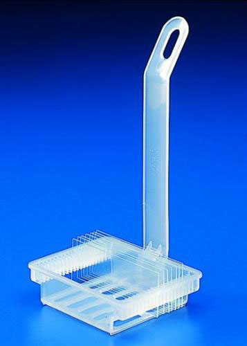 [9161341] Staining Rack, PP, with handle, for 20 slides