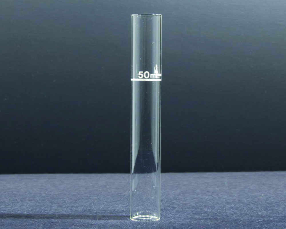 Nessler tube 50ml, low form 25x175 mm, w/o spout,