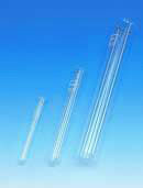 Test tubes, Fiolax glass, lig ht wall, with rim,