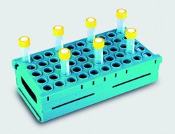 Test tube rack, foldable High Density PP, 45 place