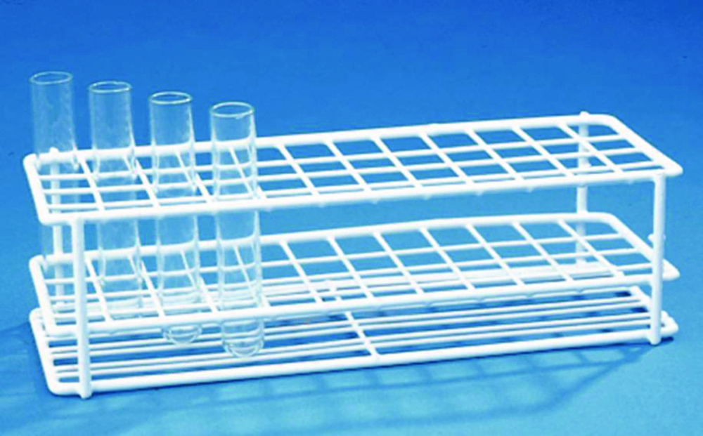 Test tube racks, white nylon-c oated wire, Array 4
