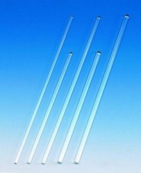 Stirring rods,glass,fused ends,300 x 8 mm