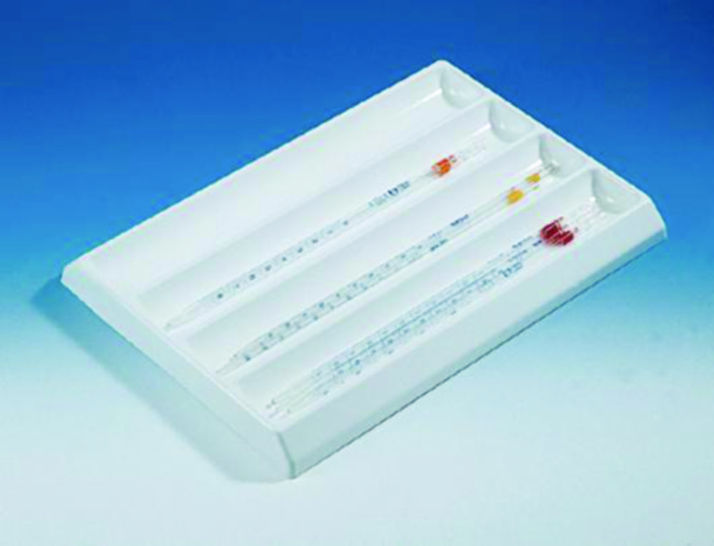 Pipette tray, Kartell, PVC, 4 compartments, 420 x 300 x 40 mm
