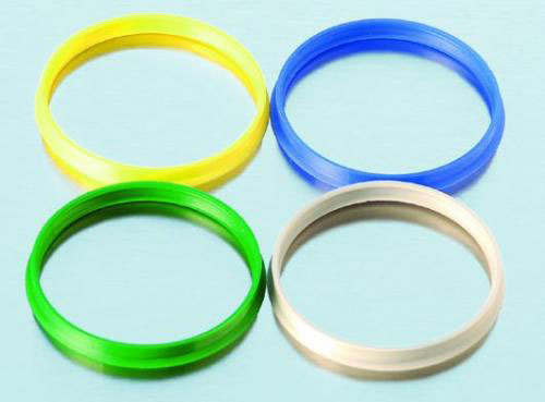 Pouring rings, ISO bottle, PP, blue, Neck thread