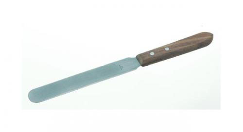 Palette knives, stainless stee l, with wooden hand