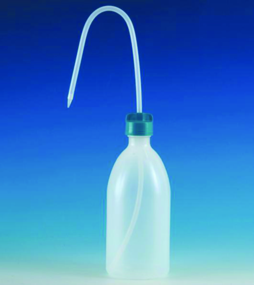 Wash bottle, LLG, 500 ml, PE, 10 pcs