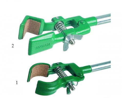 Clamps, retort, malleable cast iron with lacquere