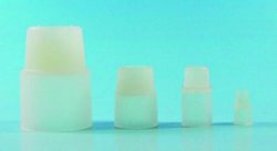 Stoppers with turn-over flange , Material Silicone