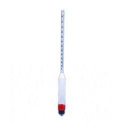 Hydrometer for salt, Ludwig Schneider, wo. thermometer, 0 - 26 % NaCl, 300 mm