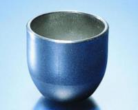 Iron crucibles,wall thickness 1,5 mm, diam. 45 mm