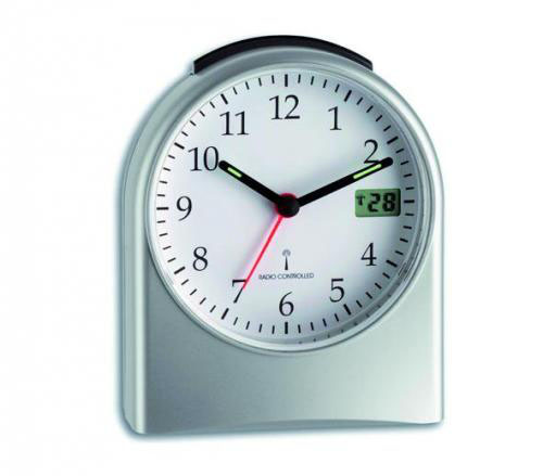 [9262540] radio controlled alarm clock analog display