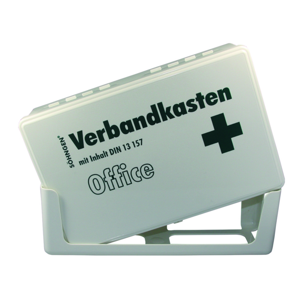 First aid box Office DIN 13157, W. Söhngen, with wall bracket, 160x260x80 mm