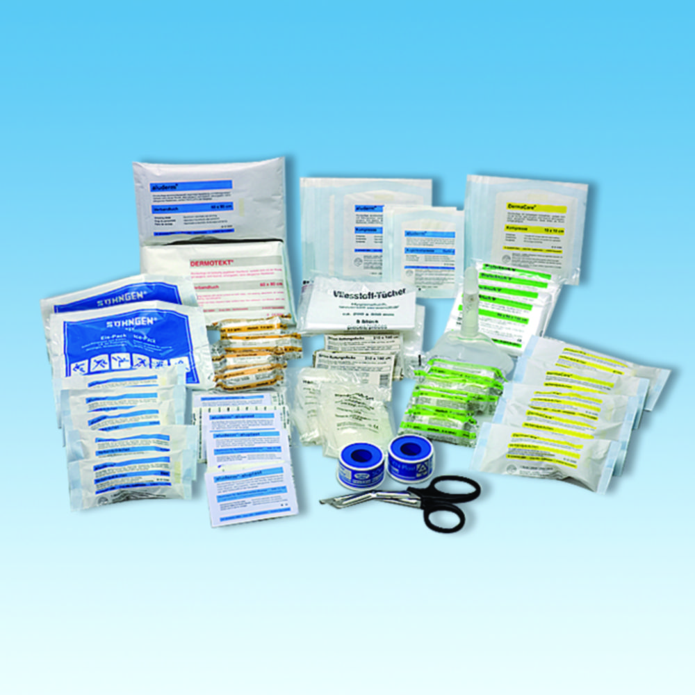 Refills for first aid boxes with 141 parts DIN13169, W. Söhngen