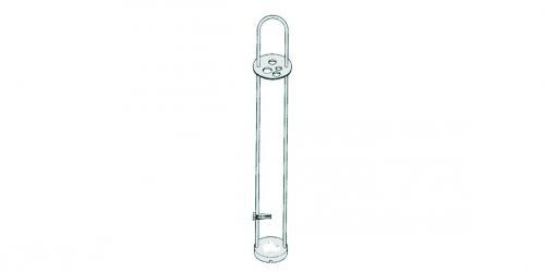 Bracket for Ubbelohde viscometers, SI Analytics 05392, stainless steel
