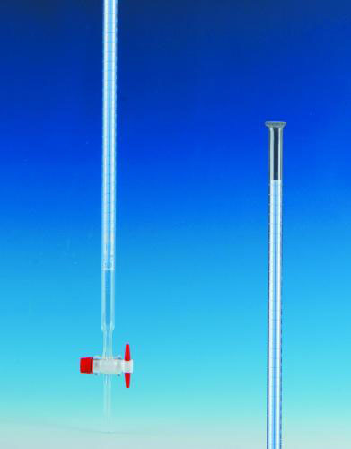 Burette 10:0.02 ml glass, cl.A S, with PTFE stopco
