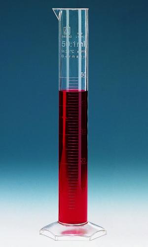 Measuring cylinders, with spou t, PMP, Class B, wi