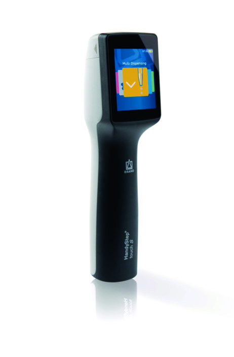 Repetitive pipette, Brand HandyStep touch S, 1 µL - 50 mL, black
