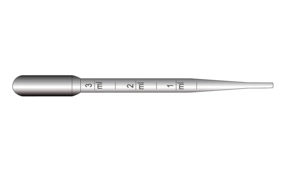 Pasteur pipettes, LLG, PE, 150 mm, 3 ml, sterile, 1000 pcs.