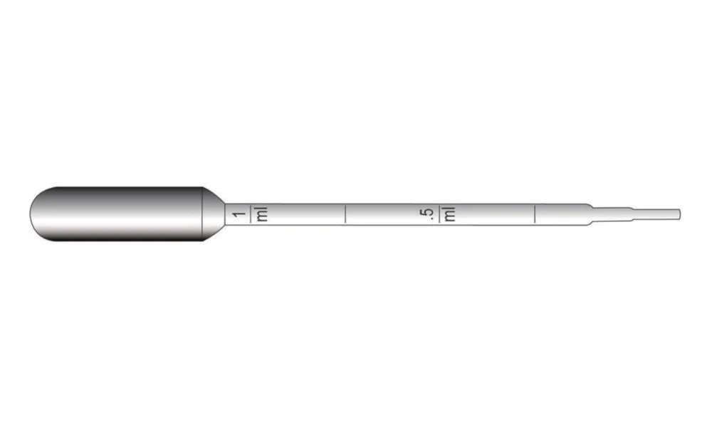 Pasteur pipettes, LLG, PE, 150 mm, 1 ml, sterile, 1000 pcs.